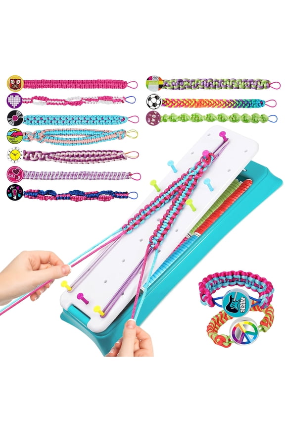 Friendship Bracelet Making Kit Toys, DIY Arts Crafts Toys Christmas Birthday Gifts for Kids Age 8-12 Years Old