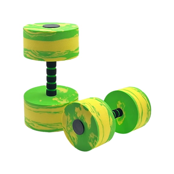 syligr 1 Pack EVA Water Dumbbells, Floating Exercise Equipment for Pool, Swim Training Foam Dumbbell Set, Anti-Sink Water for Women Men, Swimming Pool Beach Backyard Water Play, Summer Party Gift