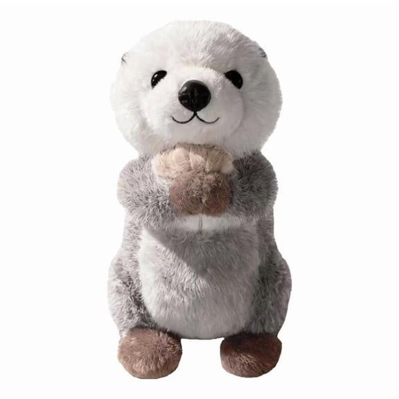 syligr 10 Inch Otter Plush Toy, Soft Sea Otter Stuffed Animal, Huggable Cuddle Buddy for Kids Toddlers, Sleeping Anxiety Relief, Adorable Marine Animal Decor for Bedroom,Birthday Gift for Boys Girls