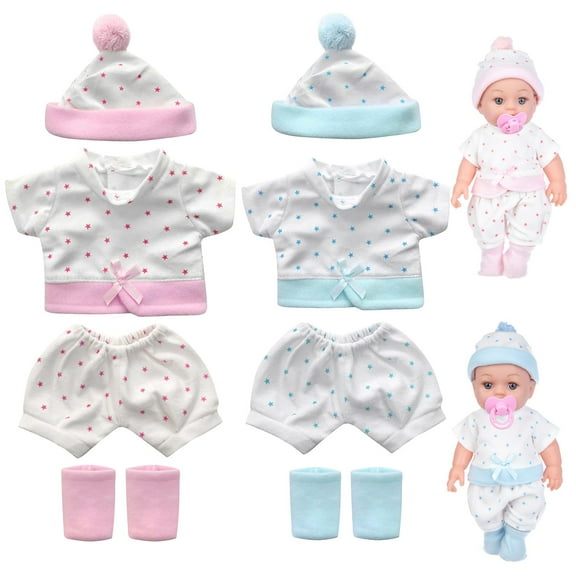syligr 10Pcs 12-Inch Baby Doll Clothes,Soft Bodysuits Outfits for Baby Dolls, Girl Doll Accessories Clothing Set, Pretend Play Toys Accessories,Great Christmas Birthday Gift for Kids Ages 2+