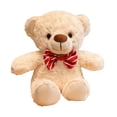 thumbnail image 1 of syligr 11 Inch Teddy Bear Plush Toy with Red Bow Tie, Classic Soft Bear Stuffed Animal, Cute Graduation Teddy Doll Gift, Huggable Commemorative Bear for Congrats Grad Present for Friends Classmates, 1 of 6