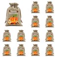 thumbnail image 1 of syligr 13 Pcs Halloween Drawstring Candy Bags for Trick or Treat, Reusable Goodie Bags with Pumpkin Print, Drawstring Gift Pouches for Party Favors, Storage Bags for Classroom Holiday, 4x6 Inch, 1 of 8
