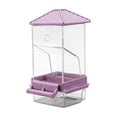 thumbnail image 1 of syligr Automatic Bird Feeder for Parrots Small Birds Transparent Wall Mounted Seed Dispenser for Cage Easy to Fill and Clean No Spill Design for Home and Outdoor Use, 1 of 5