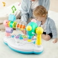 thumbnail image 1 of syligr Baby Musical Piano Toy with Turning Rattle for 6+ Months Interactive Early Learning Electronic Organ, Toddler Activity Center, 5 Keys Flashing Lights, Birthday Gift for Infants 0-12 Months, 1 of 6
