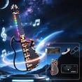 thumbnail image 1 of syligr Bluetooth Electronic Guitar for Kids Ages 3+ Musical Learning Toy No Strings Foldable with Auto-Play One-Man Band Mode LED Light Guide Portable Birthday Gift, 1 of 6