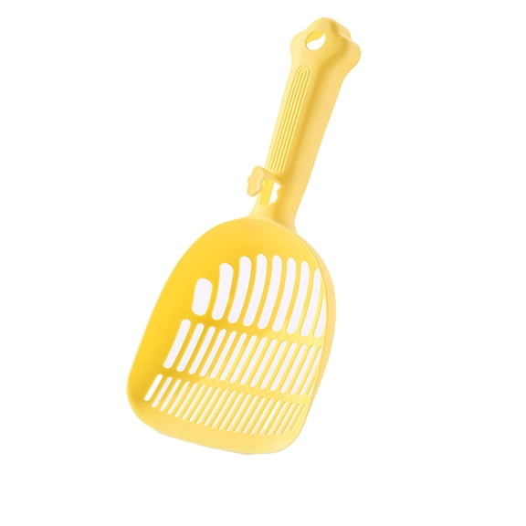 syligr Cat Litter Scoop with Hanging Hook Fine Mesh Sifter for Clumping Litter Easy Clean Long Handle Durable Plastic Scooper for Litter Box Odor Control Waste Removal and Hygiene Maintenance