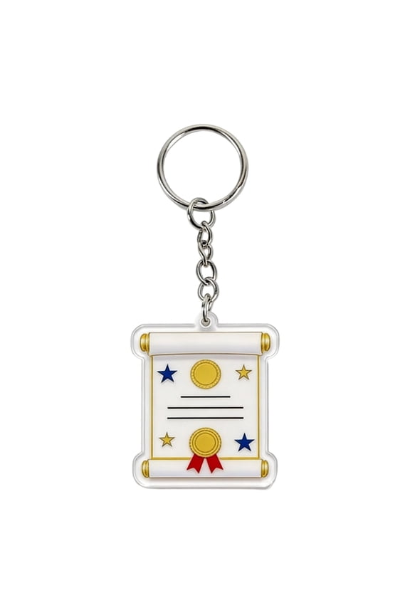 Class of 2026 Graduation Keychain, Acrylic Cap Gown Charm Key Ring, College High School Grad Ceremony Keepsake, Handbag Backpack Pendant Ornament, Congratulatory Gifts for Students Friends