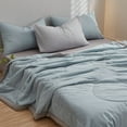 thumbnail image 1 of syligr Cotton Reversible Quilt Lightweight Summer Comforter Queen Size Soft Breathable Bedspread Coverlet Washable Quilted Throw Blanket for Bed, 1 of 8
