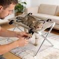 thumbnail image 1 of syligr Detachable Pet Grooming Bed 23.6x15.7x13 Inch, Small Dog Hammock Bathing Rack with Scratch-Resistant Polyester, Removable Washable for Nail Trimming Grooming, Pet Care Gift, 1 of 6