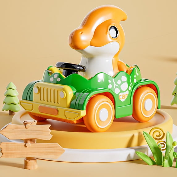 syligr Dinosaur Inertia Toy Car with Creative Design - Pull Back and Go Function for Indoor and Outdoor Play Bright Colors for Kids Ages 3+ Great for Parent Child Interaction and Party Favors