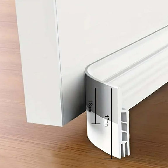 syligr Door Bottom Soundproofing Strip - 1.77x39 Inch Weather Seal for Glass Doors and Windows, PET Material Windproof Waterproof Draft Stopper, Energy Efficient Gap Filler for Home Insulation