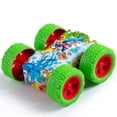 thumbnail image 1 of syligr Double-Sided Friction Stunt Cars: Flip Shockproof Inertia Vehicles with 360° Rotation, Pull Back Powered Toys for Toddlers, Stunt Flip Inertia Play Cars,Toys Gifts for 3-8 Year Old Boys, 1 of 9