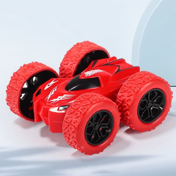 syligr Double-Sided Friction Stunt Cars: Flip Shockproof Inertia Vehicles with 360° Rotation, Pull Back Powered Toys for Toddlers, Stunt Flip Inertia Play Cars,Toys Gifts for 3-8 Year Old Boys