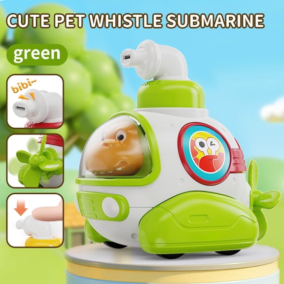 syligr Friction Powered Car Toy, Cartoon Submarine & Bear Driver for Racing Play, Kids Push and Go Toy Cars for Boys Girls Ages 3-8, Indoor Outdoor Educational Toys for Toddlers, Party Favor Gift