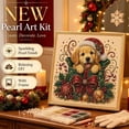 thumbnail image 1 of syligr Golden Retriever Christmas Diamond Art for Adults, Dog Christmas Pearl Art Kits, DIY Pearl Diamond Kit, Animals Bead Crafts Ornament, Xmas Party Decorations for Mantel, Unique Gift/Favors, 1 of 6