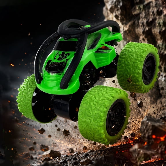 syligr Inertial Off-Road Toy Car for Kids Ages 3-6, Pull Back Stunt Vehicle, Friction Powered Racing Car for Boys Girls, Indoor Outdoor Playground Classroom Rewards, Birthday Gift