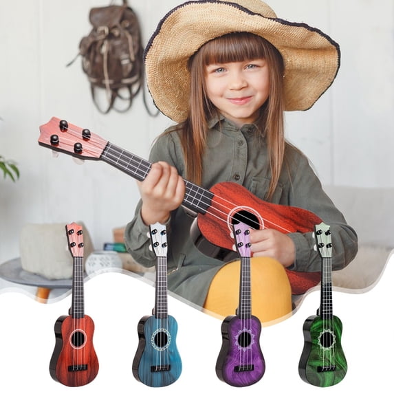 syligr Kids Guitar Toy for Boys Girls,Ukulele Musical Instrument for Beginners with Pick & Spare Strings, Preschool Learning Toy with Easy Songbook, Birthday Xmas Gift for Toddlers Age 3-6,16.5 Inch