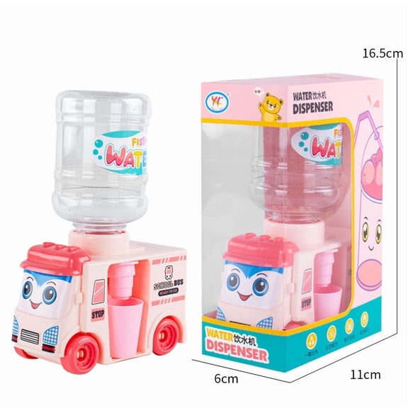 syligr Kitchen Play Toys Accessories, Bus Water Dispenser Toy, Kids Pretend Play Beverage Machine, Mini Kitchen Playset Drinking, Role Play Soda Maker for Toddlers, Xmas Birthday Gift for Boys Girls