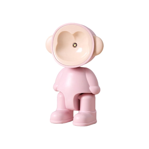 syligr Monkey Night Light Cute Animal LED Desk Lamp with Adjustable Head for Kids Bedside Nursery Decor Birthday Gift Children Room Ambiance Pet Ornament Desk Companion