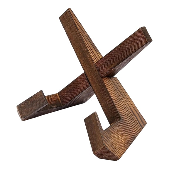 syligr Multi-Functional Wooden Stand, Sturdy X-Shaped Display Stand & Tablet Holder for Kitchen Counter, Desktop, Hands-Free Viewing for Recipes, iPad, Office, Living Room, Decorative Organizer