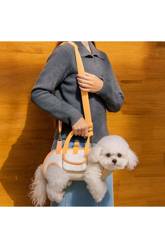 Outdoor Pet Carrier Portable Shoulder Hand Carry with Breathable Mesh, Adjustable Strap for Small Dogs Cats, Lightweight Travel Bag for Walking Shopping Vet Visit Outdoor Activities,S