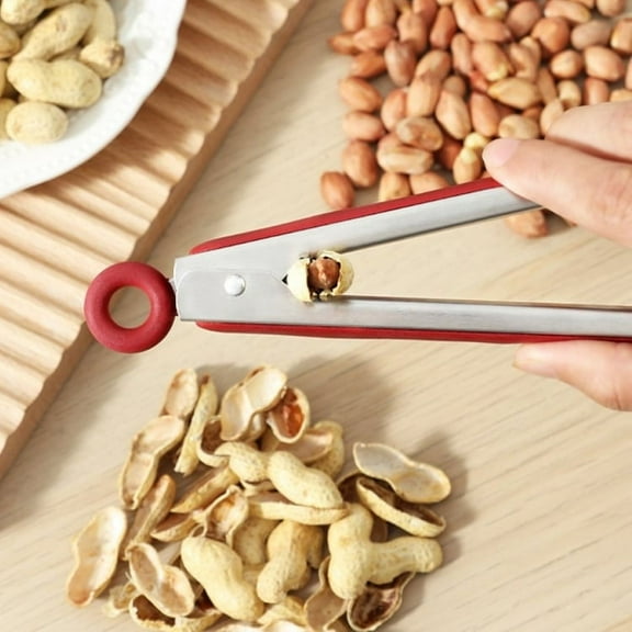 syligr Peanut Shell Cracker Tool, Ergonomic Nut Peeling Pliers for Pistachio Almond, Manual Kitchen Gadget with Non-Slip Handle