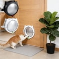 thumbnail image 1 of syligr Pet Door Automatic Cat Flap 12x10 Inch Hands Free Adjustable Modes for Small Medium Dogs Cats Home Wall Installation Easy DIY 4 Way Locking with Cutting Template Weather Resistant Durable, 1 of 7