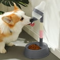 thumbnail image 1 of syligr Pet Water Dispenser with Licking Ball No Spill Drinking Bottle for Dogs Cats Small Animals 650ml Capacity Portable Gravity Fed Waterer for Indoor Outdoor Cage and Travel, 1 of 6
