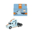 thumbnail image 1 of syligr Pull Back Car Model for Kids Ages 4-8 Alloy Trailer Truck 1:64 Scale 12 Inch Plastic Alloy Material Gulf Edition Diecast Vehicle Gift for Boys Collectors, 1 of 6