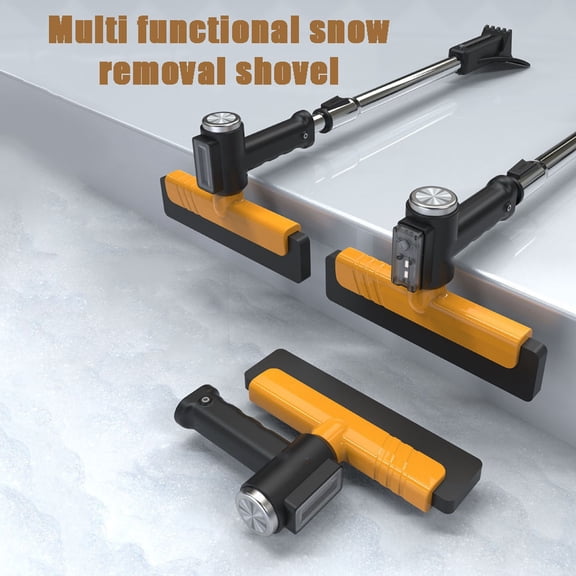 syligr Retractable Telescopic Snow Shovel Ice Scraper Snow Brush 38 Inch 360° Rotatable EVA Soft Brush for Car Windshield Window Snow Ice Removal Tool Adjustable Durable Cold Resistant