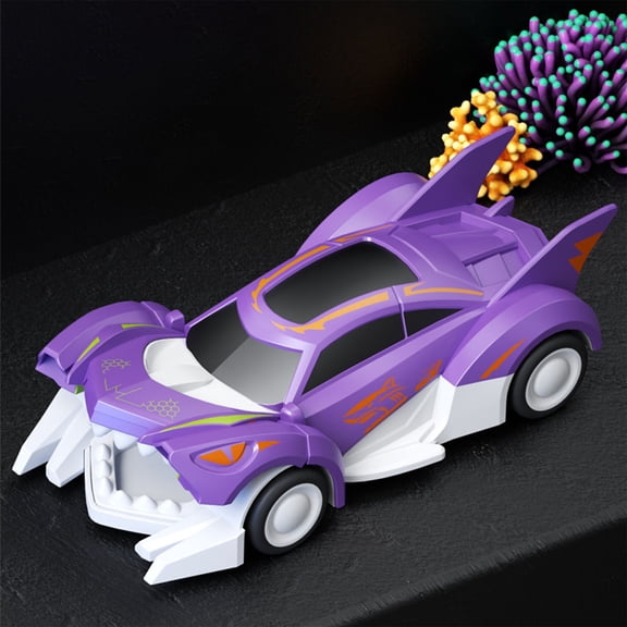 syligr Shark Stunt Inertia Car Toy, Kids Monster Truck with Opening Mouth, Durable Crash-Resistant Vehicle for Boys, Friction Powered Shark Car, Monster Truck Toy for Age 3-8,Birthday Christmas Gift