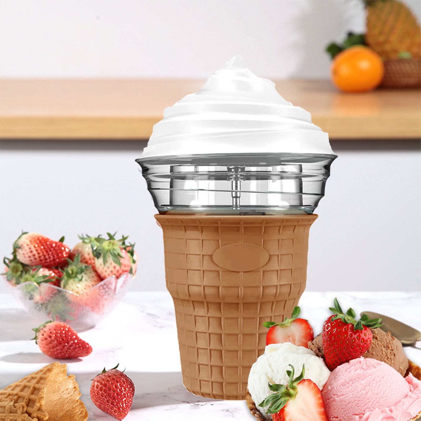 syligr Small DIY Ice Cream Machine Home Originality Homemade Ice Cream ...