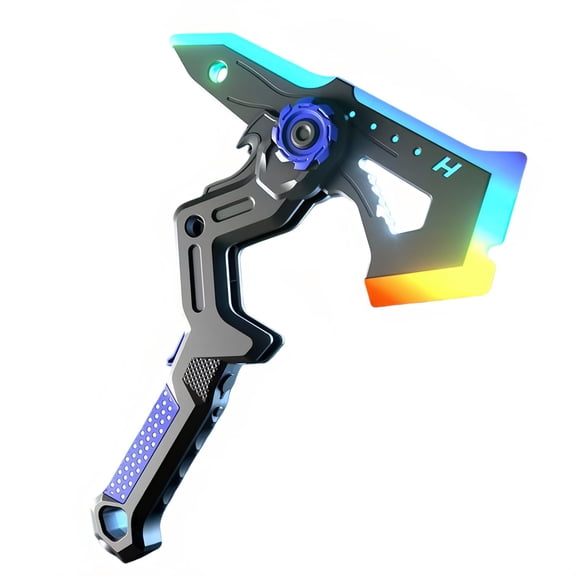 syligr Spark Sword - Transformable Lightsaber Axe to Sword Toy 2 in 1 Dual Mode with Sound & Light Effects, Extension Cyber Battle Blade for Gaming Cosplay Collection for Teens Adults Fans