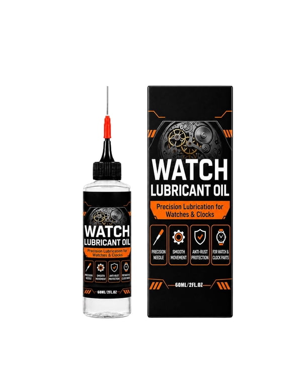 Watch Lubricant Oil for Clock Repair, 2oz Precision Watch Oil with Fine Tip, Watch Lubricant for Watch Movements Clock Parts, DIY Repair Tool for Hobbyists
