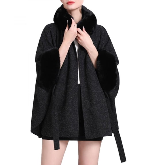 symoid 2022 Scarf Shawls for Women- Christmas and Thanksgiving Fashion Thickened Casual New Gifts for Women Pop Warm Fall Winter Coats for Womens Black One Size