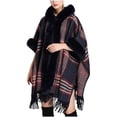thumbnail image 1 of symoid 2022 Scarf Shawls for Women- New Warm Christmas and Thanksgiving Casual Thickened Fashion Pop Gifts for Women Womens Fall Winter Coats Navy One Size, 1 of 5