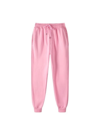 Oalirro Pink Mens Pants Casual Drawstring Athletic Sweatpants Mens Joggers  with Pockets 