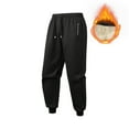 thumbnail image 1 of SYMOID Men's Fleece Lined Jogger Pants Black Size 2XL - 100% Polyester, Side Zip Pockets, Drawstring Waist, Warm for Cool Weather, 1 of 7