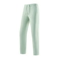 thumbnail image 1 of SYMOID Men's Athletic Pants Straight Leg with Drawstring Waist, Stretch Workout Lounge Pants with Zip Pockets, Nylon Spandex, Mint Green, Size S, 1 of 8