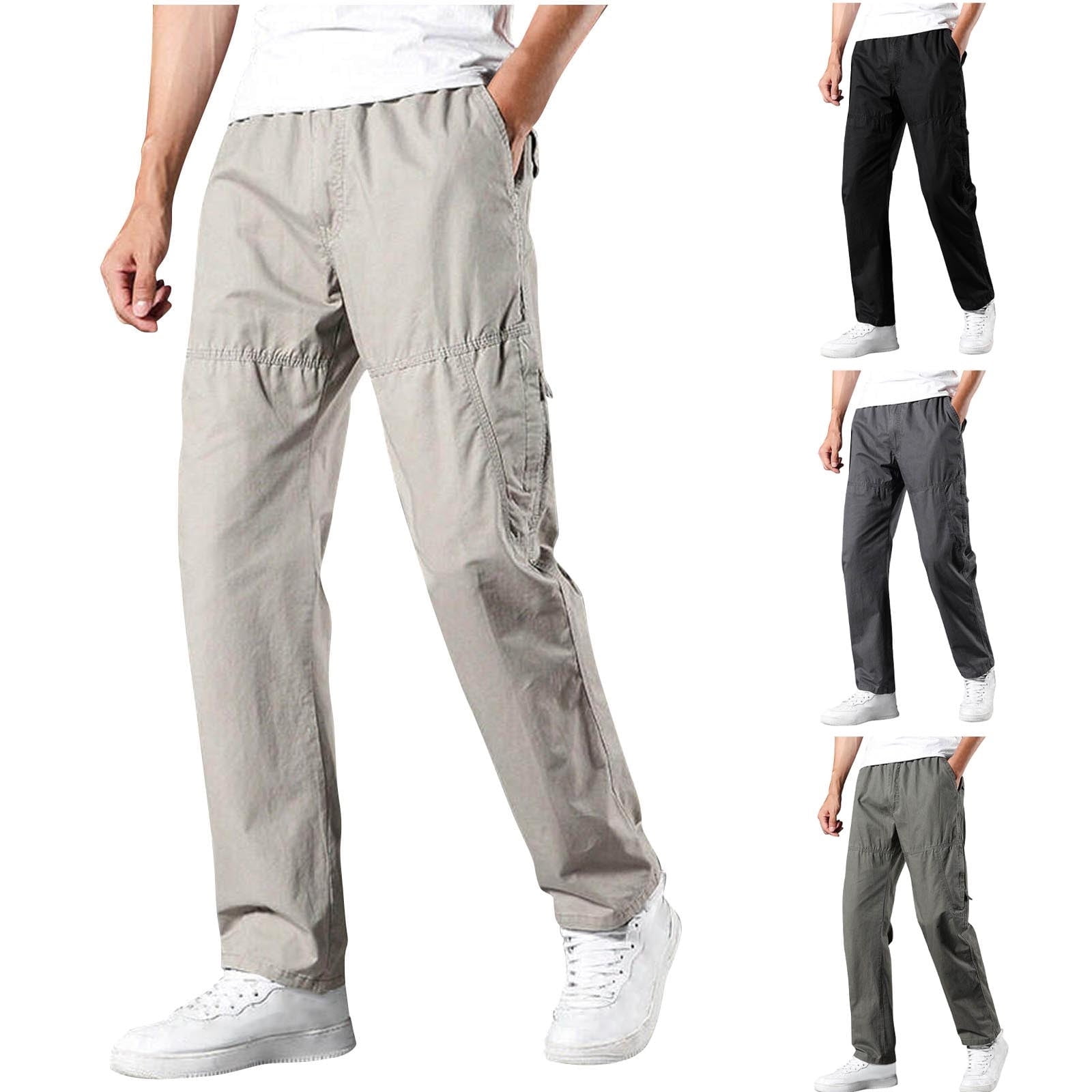★関税込★ 韓国 DEINET BIG POCKET SWEAT PANTS kpoplk Heavy Sweat Pants, XXL Men's Cotton Cargo Joggers