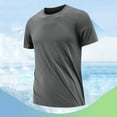 thumbnail image 1 of Fnnxeal Men's Round Neck Shirts Big and Tall Shirts Mens Short Sleeve Shirts Summer Tees for Men Army Green Casual Tshirts 4XL, 1 of 6