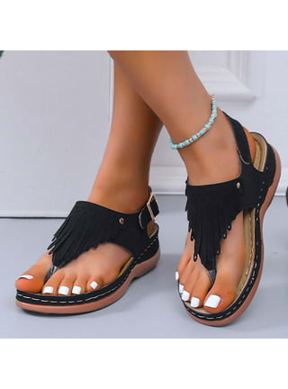 Cathalem Womens Flat Sandals Solid Plain Lightweight Soft Slip on Dressy  Slides,Bronze 37 