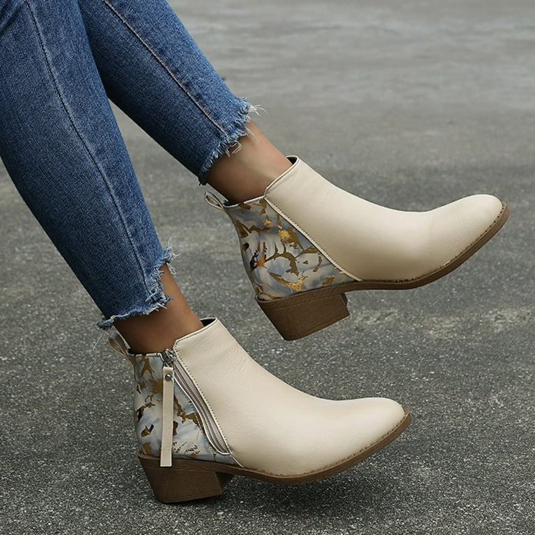 Pointed toe leopard booties sale