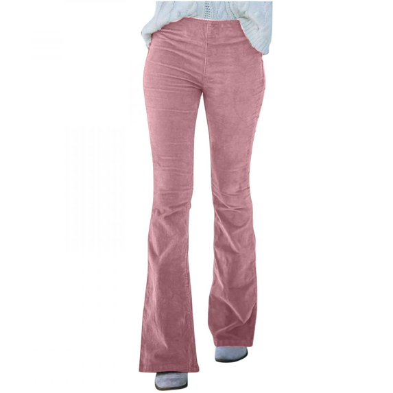 symoid Womens Lounge Pants- Christmas and Thanksgiving Mid Rise Womens Fall Fashion 2022 Relaxed Fit with Pockets Solid Women Fall Winter Clothes Pink L