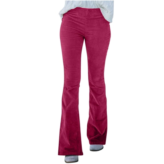 symoid Womens Lounge Pants- Womens Fall Fashion 2022 with Pockets Solid Christmas and Thanksgiving Mid Rise Relaxed Fit Women Fall Winter Clothes Wine XL