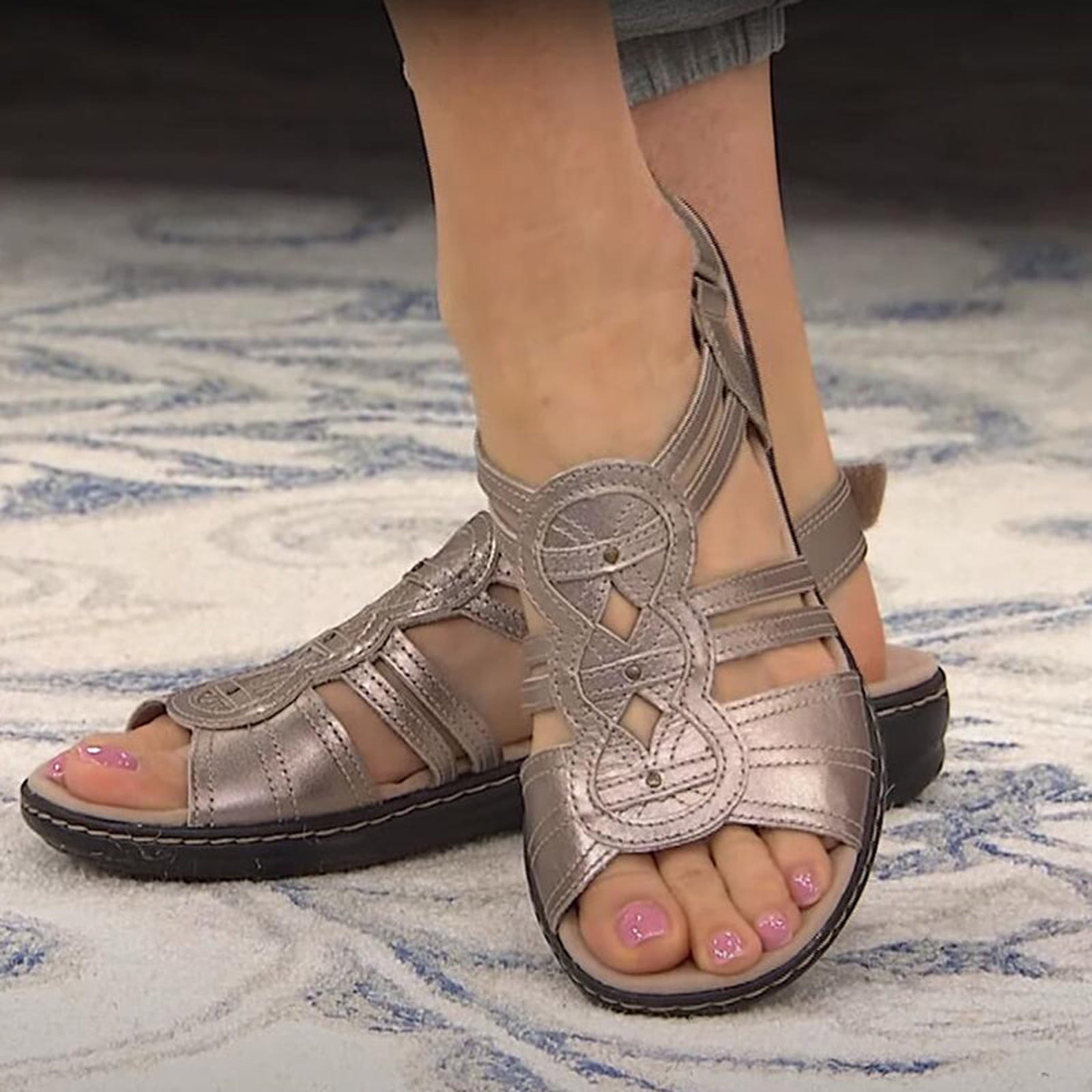symoid Womens Summer Comfort Flats Sandals Clearance Flat Beach