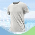 thumbnail image 1 of Fnnxeal Men's Round Neck Shirts Mens Short Sleeve Shirts Big and Tall Shirts Summer Tees for Men Gray Casual Tshirts 3XL, 1 of 6
