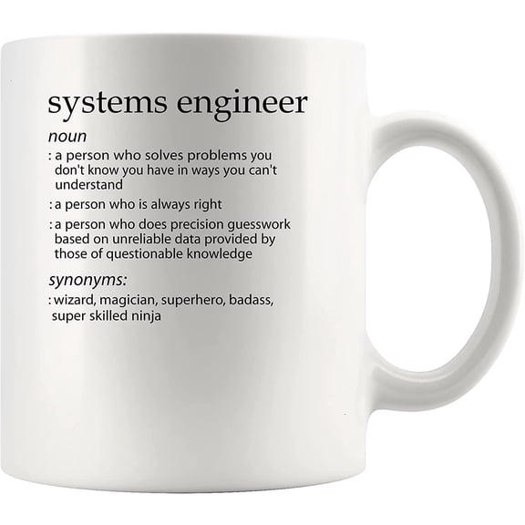 systems engineer Profession Meaning Funny Gift Mug - systems engineer Definition ffee Cup 11Oz Cups, White