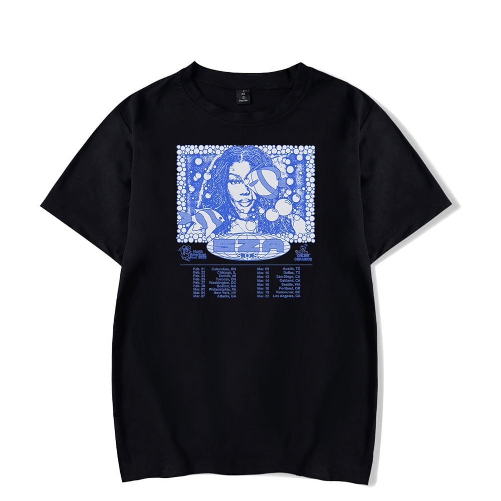 SZA SOS Tour T-shirt,North American Tour Merch Shirt - Ingenious Gifts Your  Whole Family
