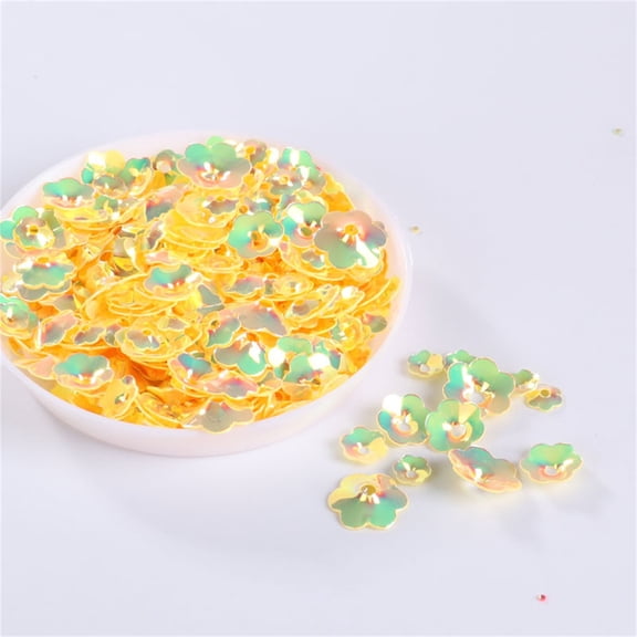 t 10G/Pack 420Pcs Mix Size Flower Cup Sequins - 3D Flowers Shape For Sewing, Craft Embellishments - Findings For Diy Projects, Clothing Decor
